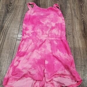 Girls Jumpsuit Size 14-16 Old Navy Pink Tie-Dye Kids Jumpsuit